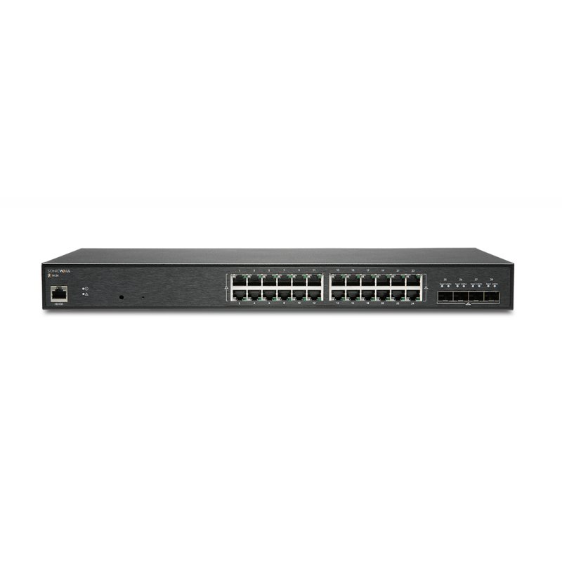 SonicWall SWS14-24 Managed L2 Gigabit Ethernet (10/100/1000) 1U Black