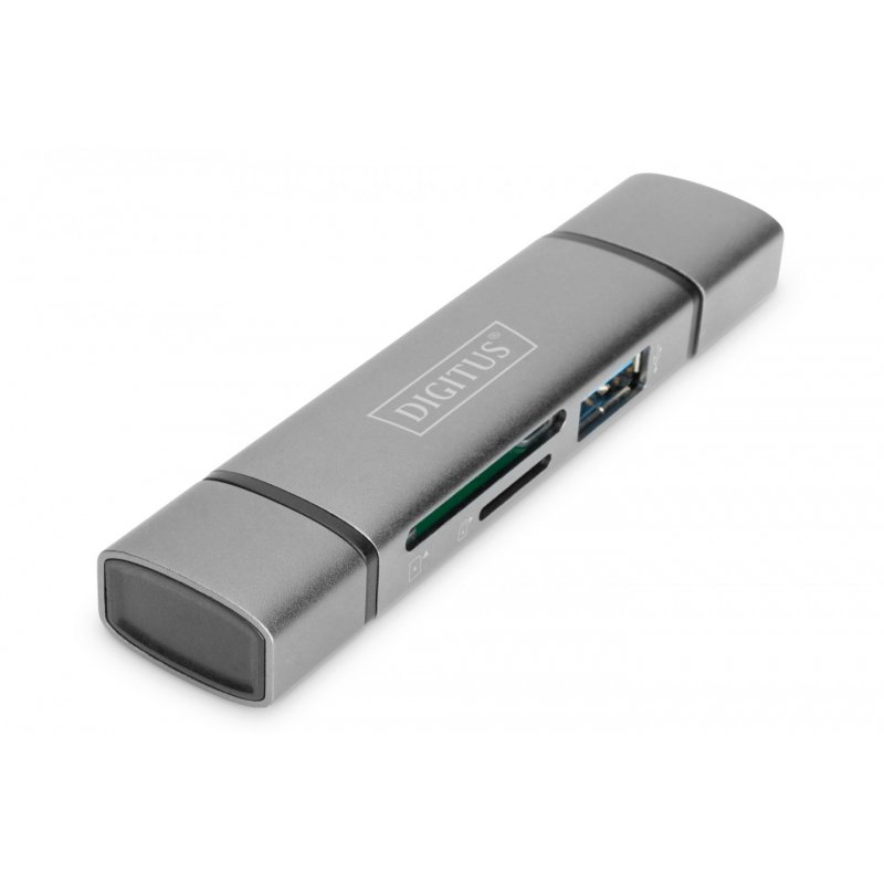 Digitus Dual Card Reader Hub USB-C™ / USB 3.0, OTG