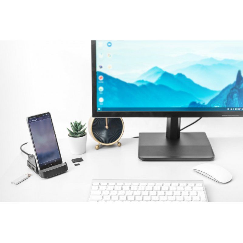 Digitus USB-C™ Smartphone Docking Station, 7 Port