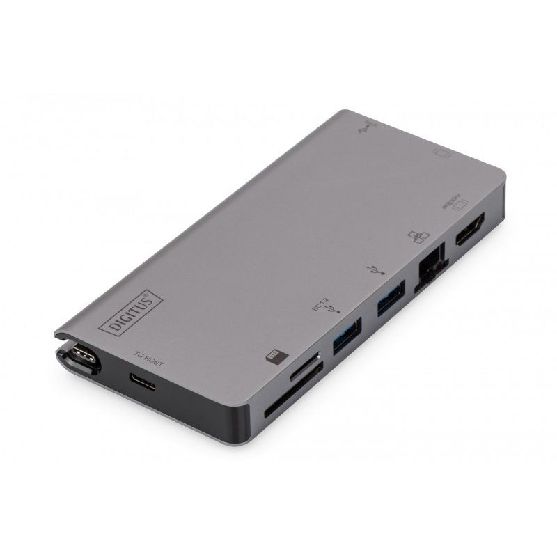 DIGITUS DA-70877 - Dockingstation - USB-C - VGA, HDMI - GigE