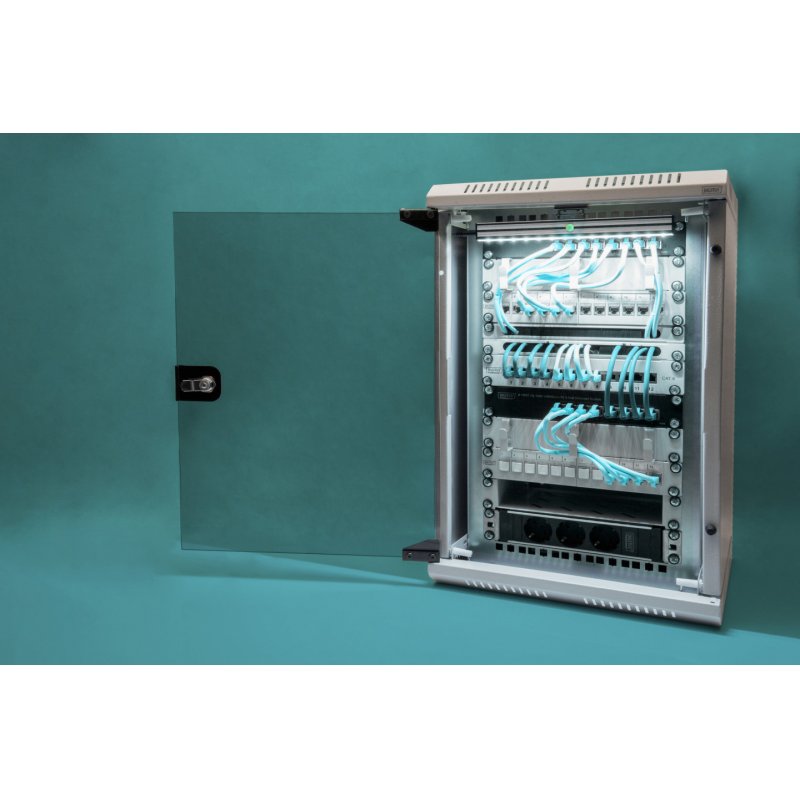Digitus Combi Wall Mounting Cabinet 254 mm (10") and 482.6 (19") mm