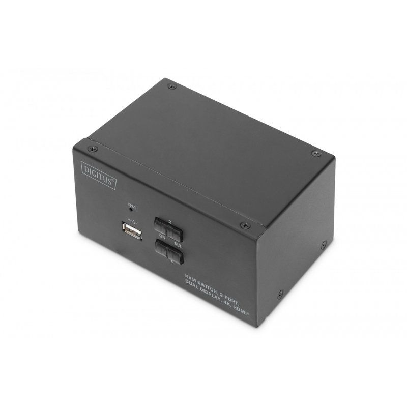 DIGITUS DS-12860 - KVM-/Audio-/USB-Switch - 2 Anschlüsse