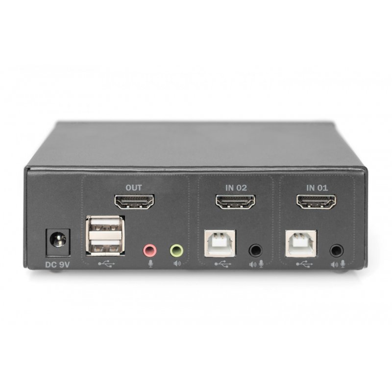 Digitus Commutateur KVM, 2 ports, Simple affichage, 4K, HDMI