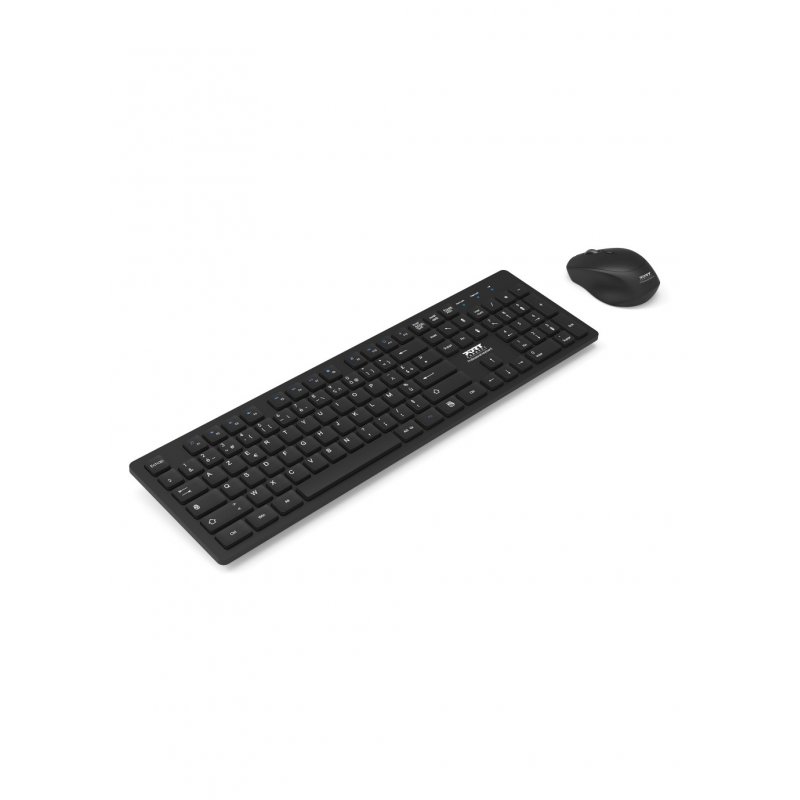 Port Designs 900906-FR keyboard Mouse included RF Wireless AZERTY French Black