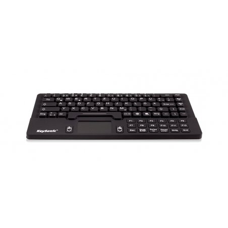 RaidSonic compatible KeySonic KSK 5031IN - Tastatur - mit Touchpad - US - English / German - Schwarz