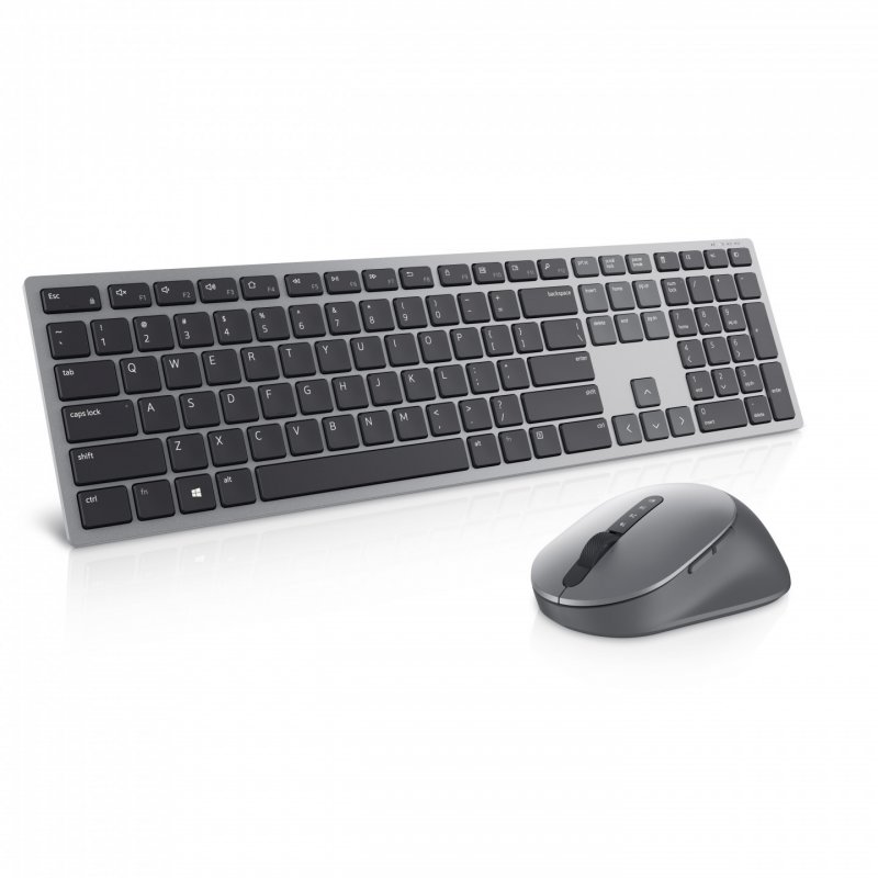 DELL KM7321W keyboard Mouse included RF Wireless + Bluetooth QWERTY US International Grey, Titanium