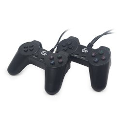 Manette de jeu Gembird compatible JPD-UB-01 pour PC (Noir)