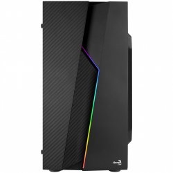 Boitier Mini Tour Micro ATX AeroCool compatible Bolt Mini RGB avec panneau vitré (Noir)