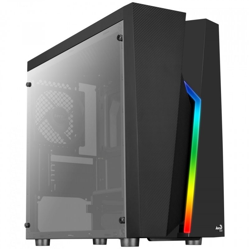 Boitier Mini Tour Micro ATX AeroCool compatible Bolt Mini RGB avec panneau vitré (Noir)