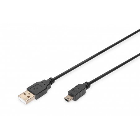 Câble Digitus compatible USB 2.0 vers Micro B M/M 3m (Noir)