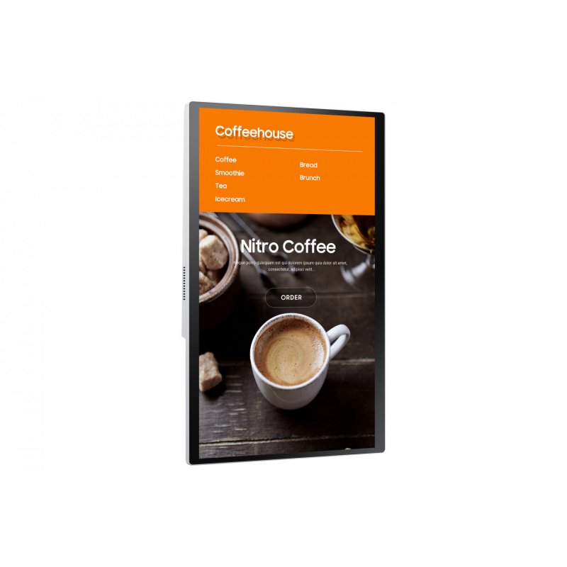 Samsung LH24KMATBGC En forme de kiosk 60,5 cm (23.8") Wifi 250 cd/m² Full HD Blanc Écran tactile 16/7