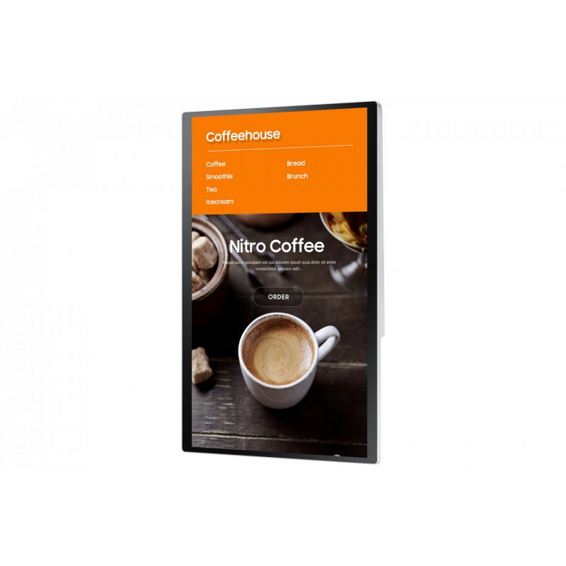 Samsung LH24KMATBGC En forme de kiosk 60,5 cm (23.8") Wifi 250 cd/m² Full HD Blanc Écran tactile 16/7