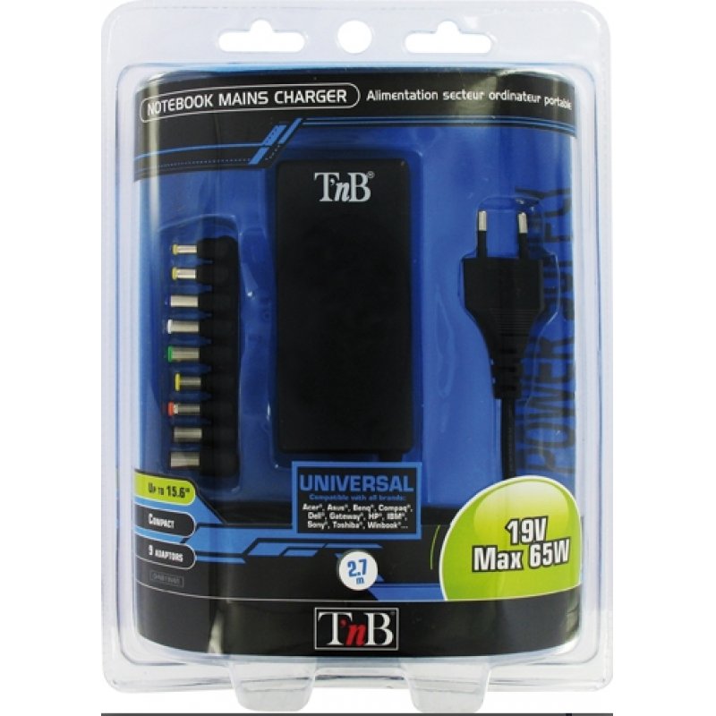 T'nB CHNB19V65 chargeur d'appareils mobiles Ordinateur portable Noir Secteur Intérieure