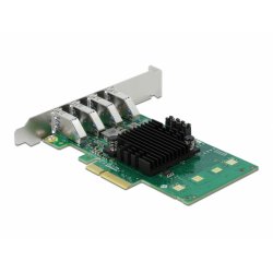 Adap Delock compatible PCIe Express 4x to USB 3,0 ext. 4x