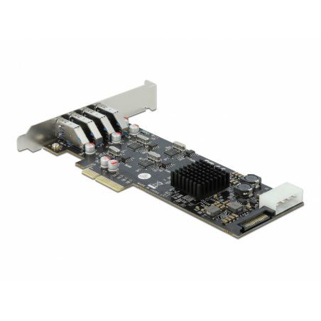 Adap Delock compatible PCIe Express 4x to USB 3,2 ext. 4x