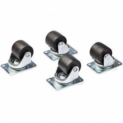 HEAVY DUTY CASTERS - SET OF 4 M6 CASTERS 45MM X 75MM BOLT PATT