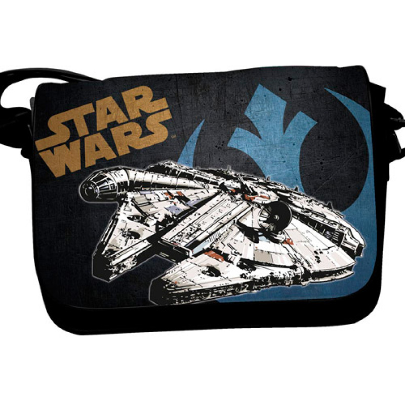 STAR WARS - Messenger Bag W/Flap - MILLENIUM FALCON