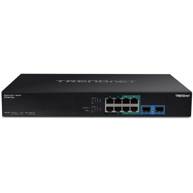 Trendnet TPE-BG102G commutateur réseau Non-géré Gigabit Ethernet (10/100/1000) Connexion Ethernet, supportant l'alime