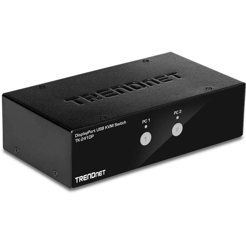 Trendnet TK-241DP commutateur écran, clavier et souris Noir