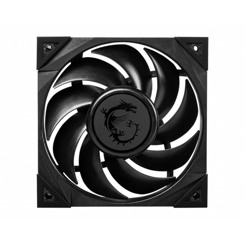 MSI MEG SILENT GALE P12 Premium Silent Fan '120mm, PWM, Balanced Static Pressure airflow, LCP Fan Blade, HDB Bearing, An