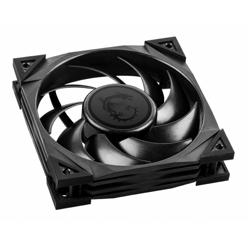 MSI MEG SILENT GALE P12 Premium Silent Fan '120mm, PWM, Balanced Static Pressure airflow, LCP Fan Blade, HDB Bearing, An