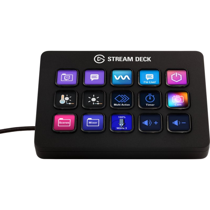 Elgato Stream Deck MK.2 Noir 15 boutons