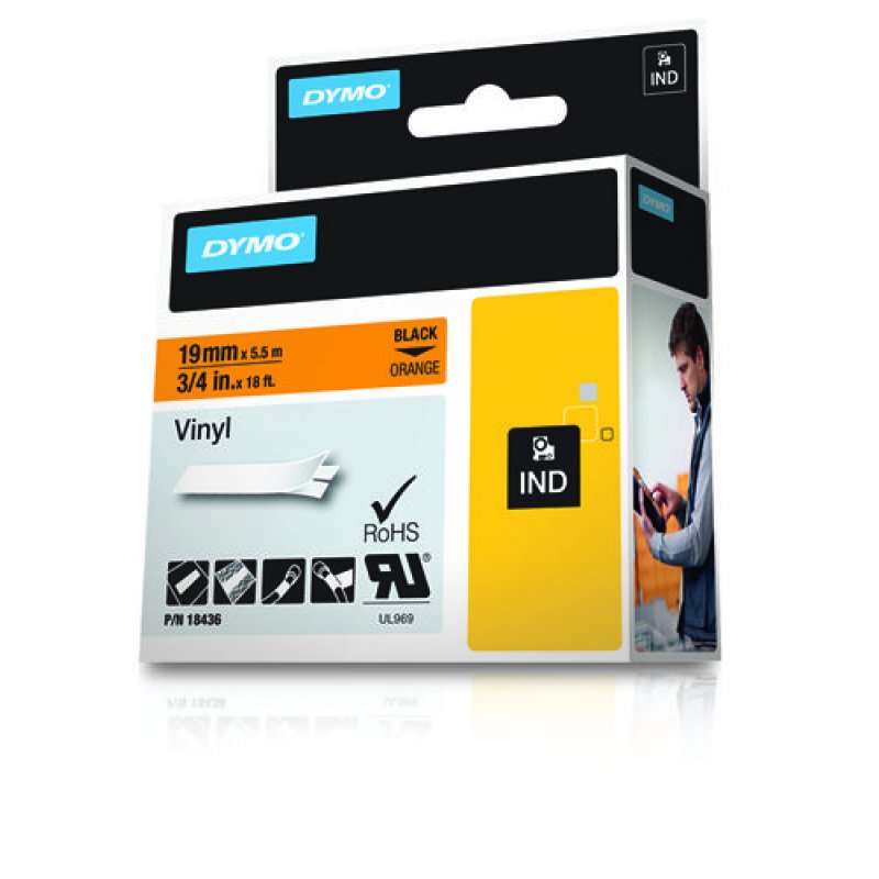 DYMO Étiquettes en vinyle IND