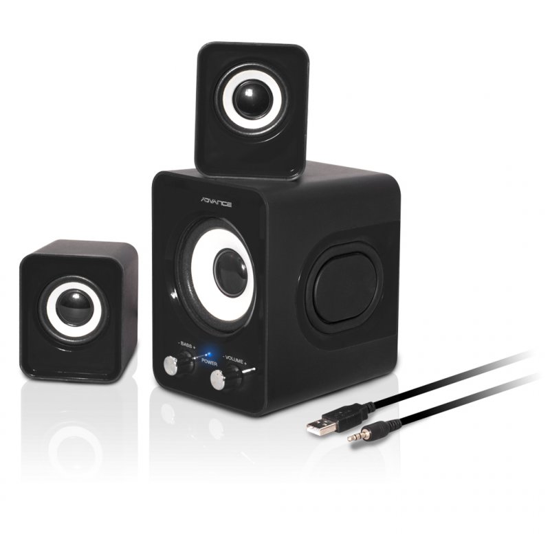 Mini Enceintes Advance compatible Soundphonic SP-U803 (Noir)