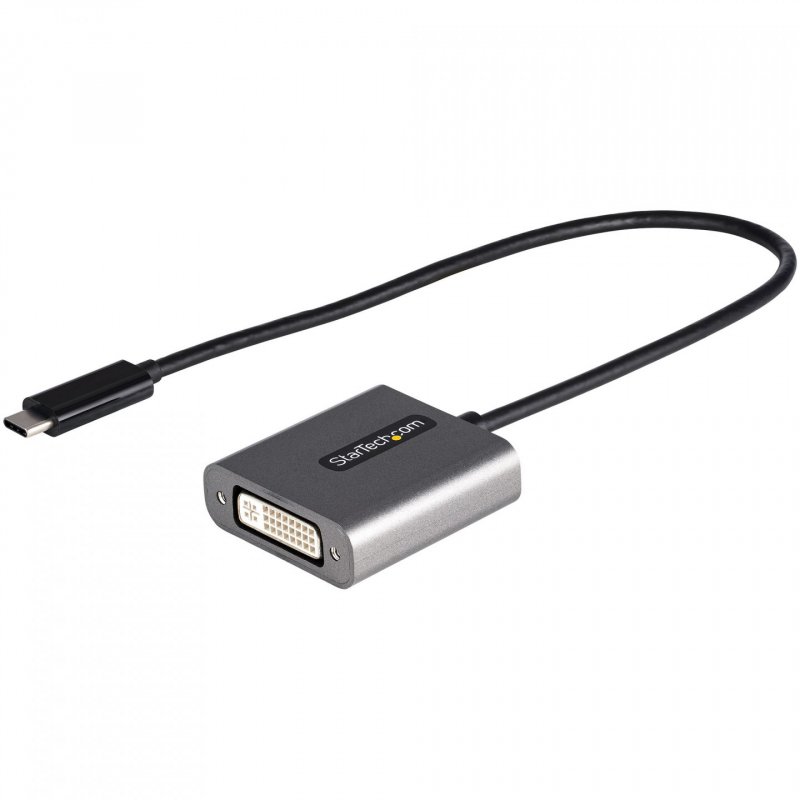 StarTech.com USB C to DVI Adapter - 1920x1200p USB-C to DVI-D Adapter Dongle - USB Type C to DVI Display/Monitor - Video