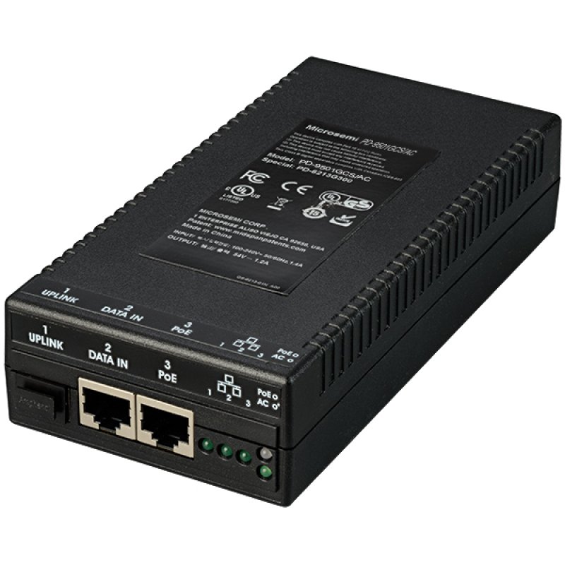 Microchip Technology PD-9501GCS/AC-EU adaptateur et injecteur PoE Gigabit Ethernet 54 V