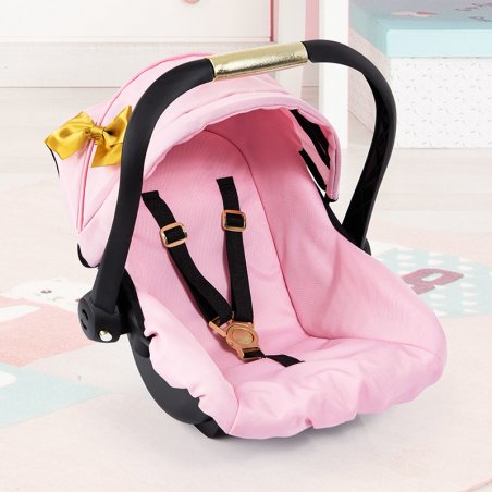 Bayer - Deluxe Car Seat with Cannopy - Gold Bow (67990AA)