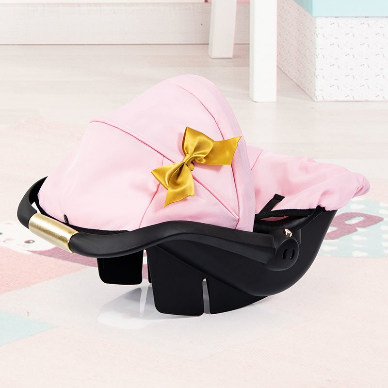 Bayer - Deluxe Car Seat with Cannopy - Gold Bow (67990AA)