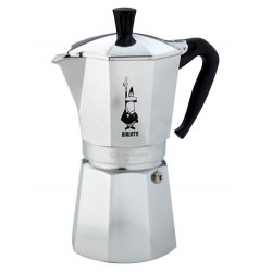 Bialetti Moka Express Cafetière à moka 0,55 L Noir, Argent