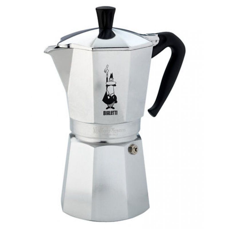 Bialetti Moka Express Cafetière à moka 0,55 L Noir, Argent