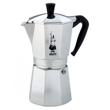 Bialetti Moka Express Cafetière à moka 0,55 L Noir, Argent