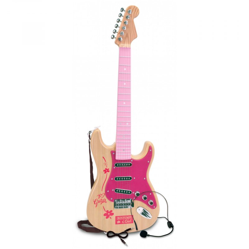 Bontempi - Pink electronic rock guitar (241371)