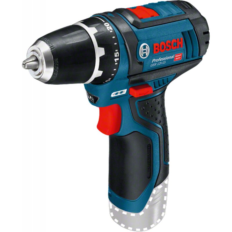 Bosch compatible Professional - GSR 12V-15 - Cordless Drill Driver - Solo