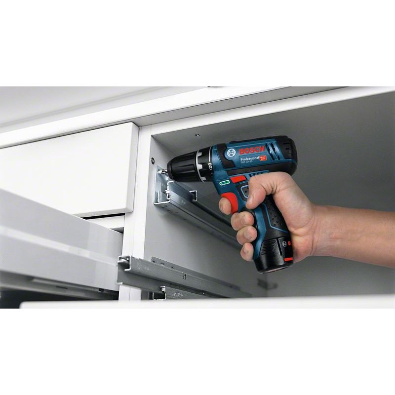 Bosch GSR 12V-15 Professional 650 g Black, Blue, Red, Silver