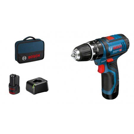 Bosch GSB 12V-15 Professional 1300 RPM Black, Blue