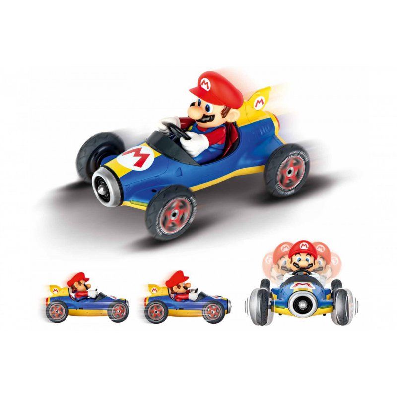 Carrera RC Mario Kart Mach 8 - Mario modèle radiocommandé Buggy Moteur électrique 1:18
