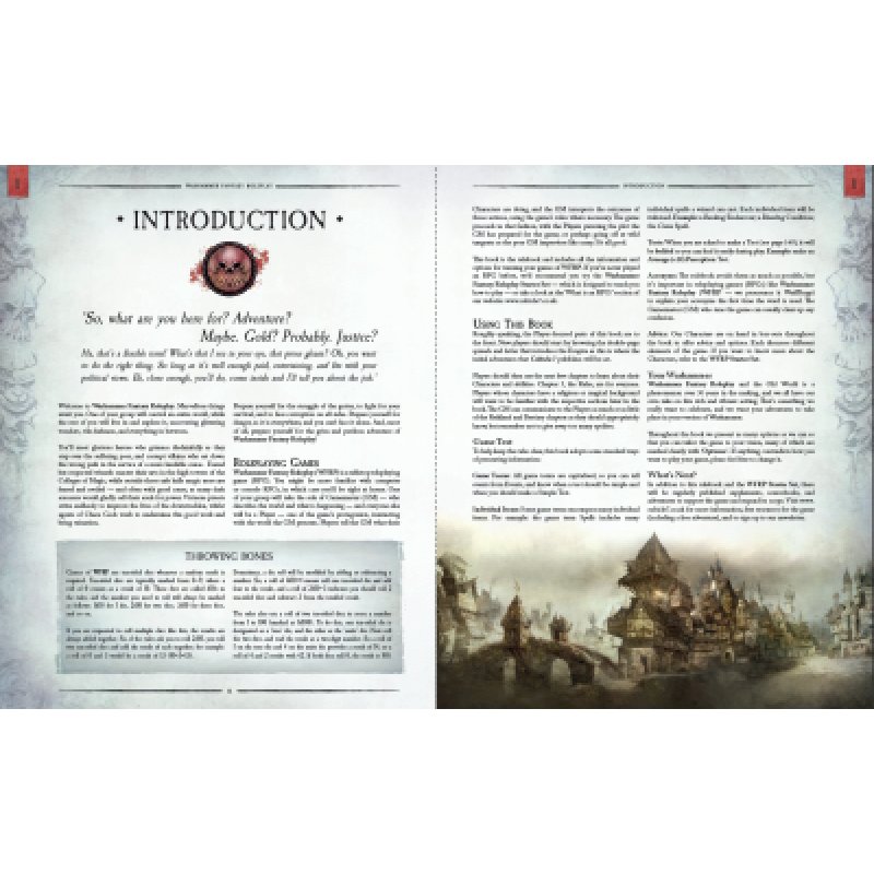 Cubicle 7 Warhammer Fantasy Roleplay Rulebook Jeu de société Jeu de rôles