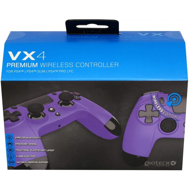 Gioteck Playstation 4 VX-4 Wireless BT Controller (Purple)