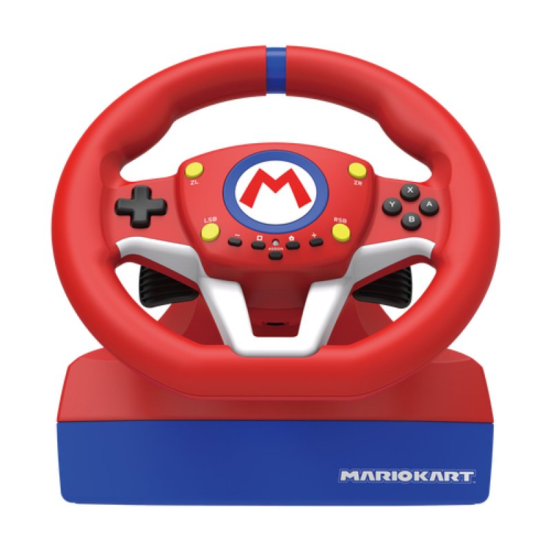 Hori Mario Kart Racing Wheel Pro Noir, Bleu, Rouge, Blanc USB Volant + pédales Analogique Nintendo Switch