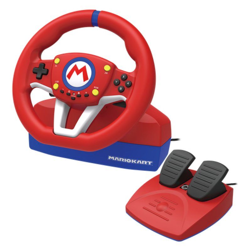 Hori Mario Kart Racing Wheel Pro Black, Blue, Red, White USB Steering wheel + Pedals Analogue Nintendo Switch