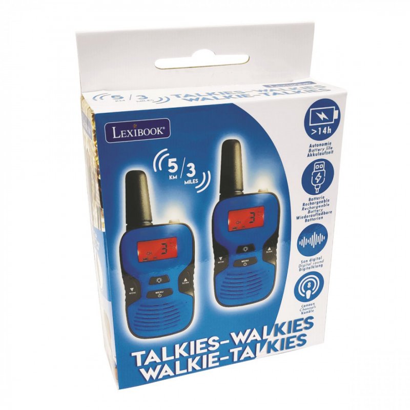 Lexibook compatible - Rechargeable walkie talkies – 5km (TW43)
