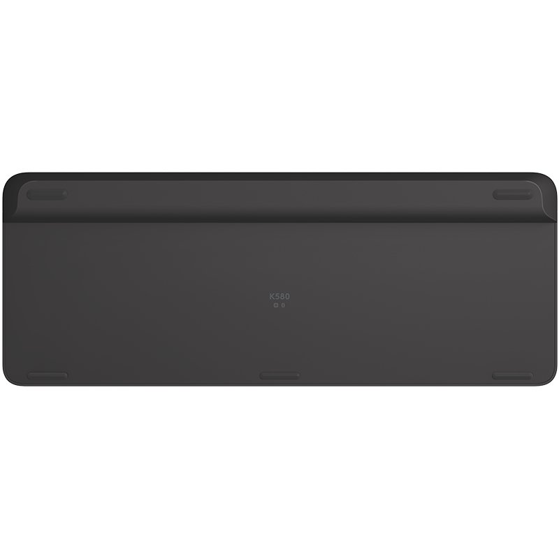 Logitech Slim Multi-Device Wireless Keyboard K580 clavier RF sans fil + Bluetooth Nordique Graphite