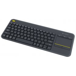 Logitech K400 Plus Tv clavier RF sans fil QWERTY Nordique Noir