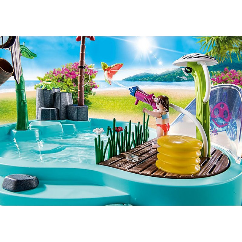 Playmobil compatible - Fun pool with water sprayer (70610)