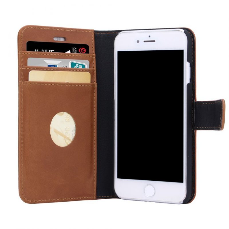 Radicover Exclusive 2-in-1 coque de protection pour téléphones portables 11,9 cm (4.7") Folio Marron