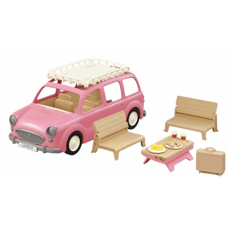 Sylvanian Families Le monospace rose et set de pique-nique